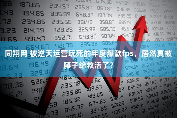 同翔网 被逆天运营玩死的年度爆款fps，居然真被藤子给救活了？