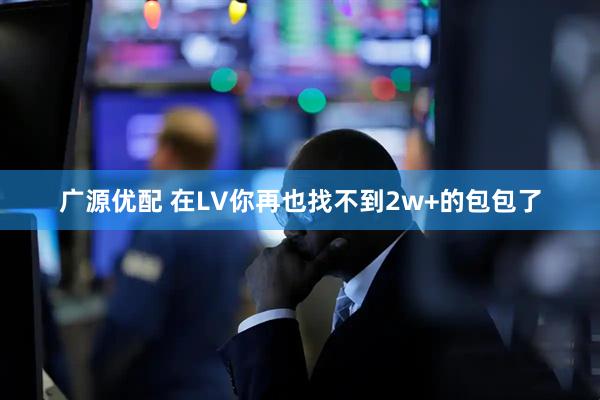 广源优配 在LV你再也找不到2w+的包包了