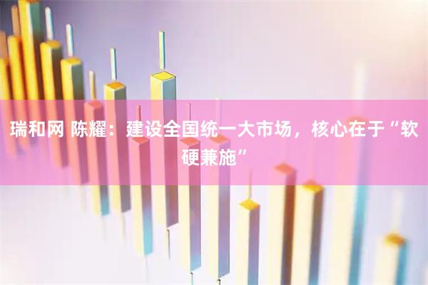 瑞和网 陈耀：建设全国统一大市场，核心在于“软硬兼施”