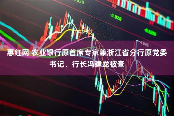 惠红网 农业银行原首席专家兼浙江省分行原党委书记、行长冯建龙被查